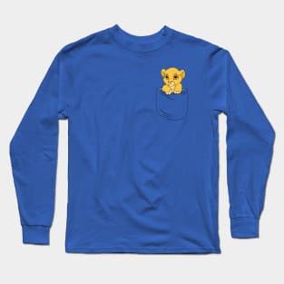 A lion in a pocket Long Sleeve T-Shirt